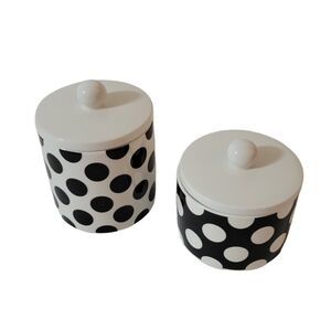 Sephora Polka Dot Vanity Jar Set